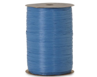 Matte Raffia Ribbon - ROYAL BLUE