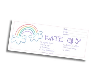 School Communication Envelopes · Rainbow