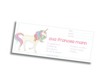 School Communication Envelopes · Unicorn