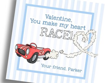 Heart Race Valentine Card