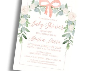 Floral Bridal / Baby Shower Invitation