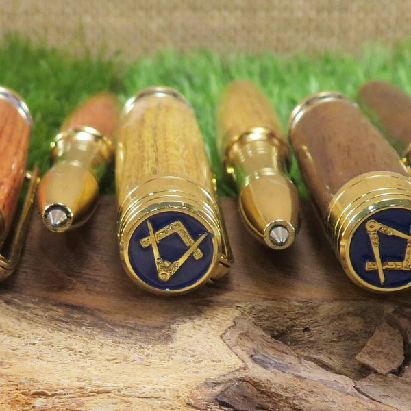 UK Handmade Masonic Rollerball Pen. Ceramic Tipped Refill.