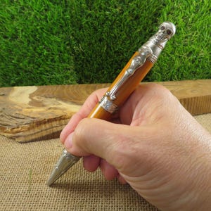 Skull Ballpoint Pen - Gothic Writing Tool with a Twist - Parker Refill - UK Based - Handmade