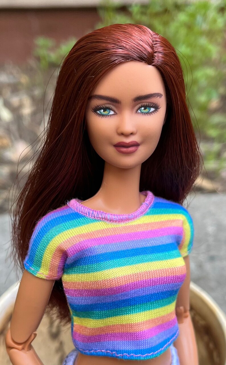 Barbie Repaint Doll OOAK Custom Repainted Collectible by Etsy