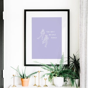 Aint My First Rodeo not my first rodeo Coastal Cowgirl Decor, Coastal Cowgirl Wall Art, Light Purple Wall Decor Trendy Wall Art DIGITAL DOWNLOAD dorm decor for college girls