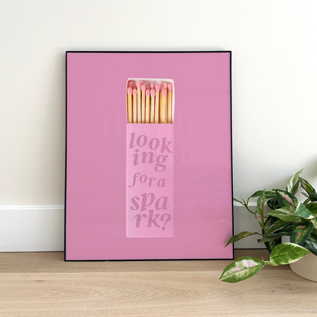 Matchbox Wall Art, Y2K Aesthetic Poster, Pink Wall Decor, Dorm Decor