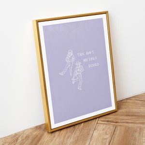 Aint My First Rodeo not my first rodeo Coastal Cowgirl Decor, Coastal Cowgirl Wall Art, Light Purple Wall Decor Trendy Wall Art DIGITAL DOWNLOAD dorm decor for college girls