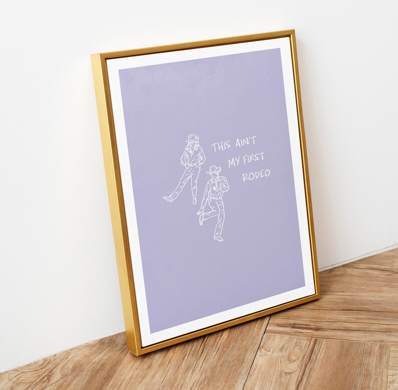 Aint My First Rodeo not my first rodeo Coastal Cowgirl Decor, Coastal Cowgirl Wall Art, Light Purple Wall Decor Trendy Wall Art DIGITAL DOWNLOAD dorm decor for college girls