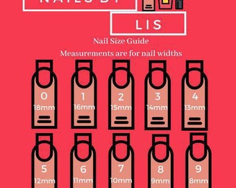 French Tip Design Press On Nails | Fake Nails | Coffin, Stiletto, Round, Almond, Square, etc