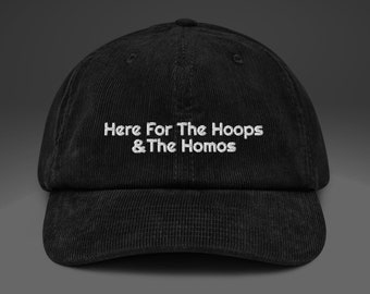 Embroidered Corduroy Hat: LGBTQ Humor, Women's Basketball