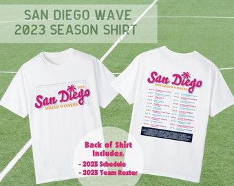 San Diego Wave Shirt / SD Wave / Alex Morgan / NWSL / San Diego Soccer / Womens Soccer / Womens Sports / Naomi Girma / San Diego Wave Tee