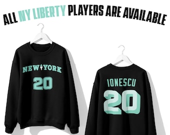 Camiseta de la WNBA New York Liberty / Camiseta de la NY Liberty / Camiseta de la WNBA / Sabrina Ionescu / Baloncesto femenino / Breanna Stewart