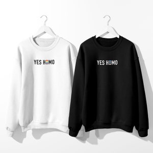 Yes Homo / Pride Shirt / Pride Sweatshirt / Trans Shirt / Funny Pride Shirt / Renee Rapp  / USWNT / Women’s Sports / LGBTQIA Humor Shirt
