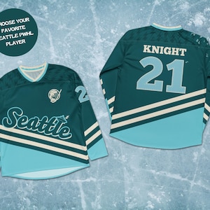 Customizable Seattle PWHL Hockey Jersey, Women's Hockey, Hilary Knight Jersey, Alex Carpenter, Jessie Eldridge, Womens Sports, Seattle PWHL