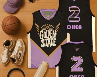 Custom Golden State Valkyries Jersey, Kate Martin, Kaitlyn Chen, Valkyries WNBA, Women's Basketball, WNBA Clothes, Valkyries Basketball