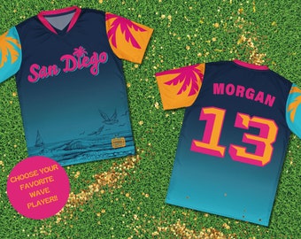 San Diego Wave FC Jersey: Personalized NWSL Soccer Jersey