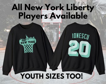 Camiseta de New York Liberty / Camiseta de NY Liberty / Camiseta de la WNBA / Sabrina Ionescu / Baloncesto femenino / Breanna Stewart