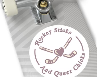 Women's Sports Accessories / Humorous Sticker / LBGTQ Humor / Women's Hockey / Queer Hockey Merch / Hockey Fan Gift / PWHL Merch / USA Hocke