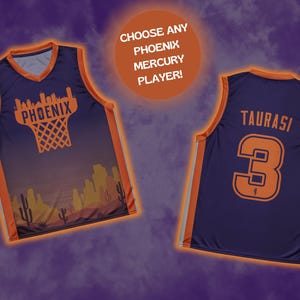 Phoenix Mercury WNBA Jersey / Mercury Jersey / WNBA Shirt / Diana Taurasi Phoenix / Women&#39;s Basketball / Brittney Griner / Women&#39;s Sports