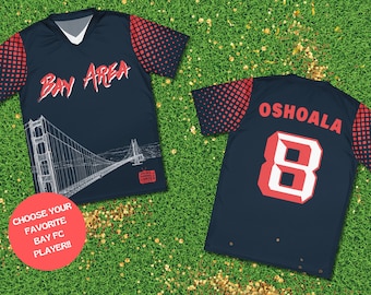 Bay FC Jersey: NWSL Bay Area Soccer, Recycled Polyester