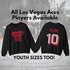 Las Vegas Aces / LV Aces / WNBA Shirt / Kelsey Plum Sweatshirt / Women&#39;s Basketball /  Candace Parker / A&#39;ja Wilson / Las Vegas Aces Hoodie