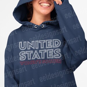 USWNT Pride-tröja / USA:s damlandslag / Damfotbollströja / USWNT-tröja / USWNT-luvtröja bild 7