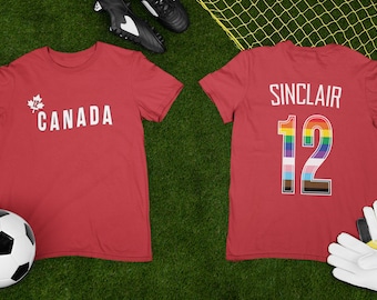 Canada Soccer Pride Shirt: Christine Sinclair, CANWNT