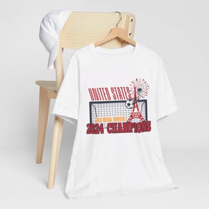 Maglia medaglia d'oro USWNT 2024 / USA Soccer / Giochi 2024 / Maglia Sophia Smith / Maglia USWNT per bambini / Calcio femminile / Mallory Swanson immagine 5