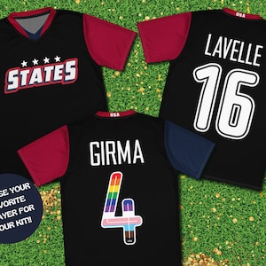 USWNT Pride Shirt / United States Women&#39;s National Team / Women&#39;s Soccer / USWNT Jersey 2024 / Usa Soccer / Naomi Girma Kit / Sophia Smith