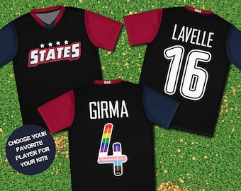 USWNT Pride Soccer Jersey: Personalized Women's National Team Shirt