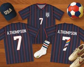 Koszulka USWNT 2025, koszulka piłkarska USA, piłka nożna damska, Alyssa Thompson, koszulka Emily Sonnet, koszulka USWNT, zegarek sportowy damski, koszulka Emily Fox