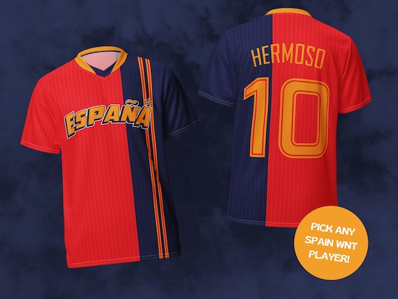 Spain Soccer Jersey: Women's World Cup 2023, Personalized Fan Gift