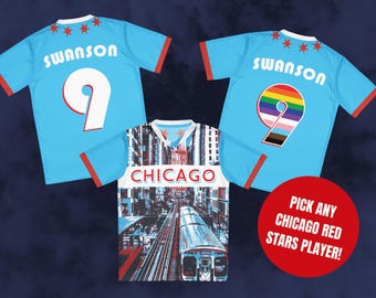 Chicago Red Stars Jersey: NWSL Soccer Shirt, Recycled Polyester