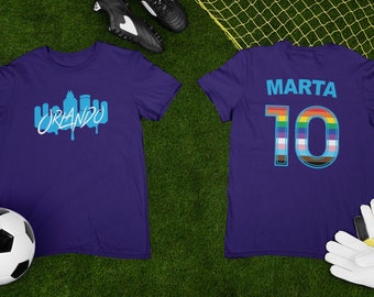 Orlando Pride / NWSL / Women's Sports / ORL Pride / Marta / NWSL Shirt / Orlando Pride Shirt