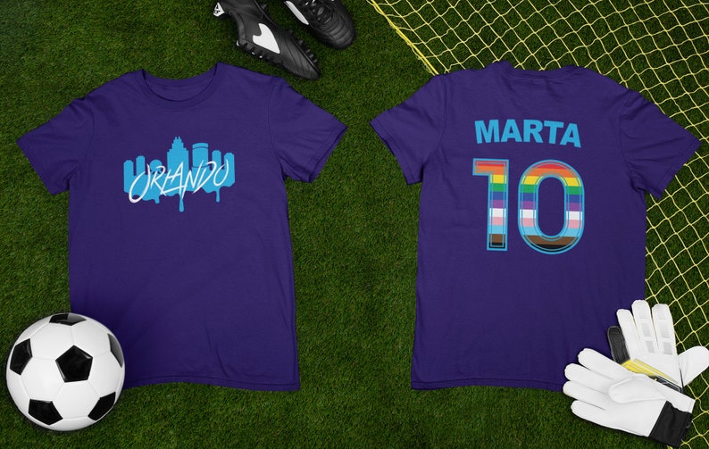 Orlando Pride / NWSL / Women's Sports / ORL Pride / Marta / NWSL Shirt / Orlando Pride Shirt image 1