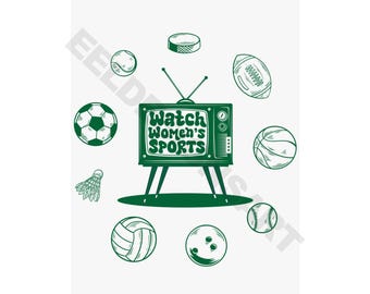 Women's Sports Poster: Humorous LGBTQ Pride Art