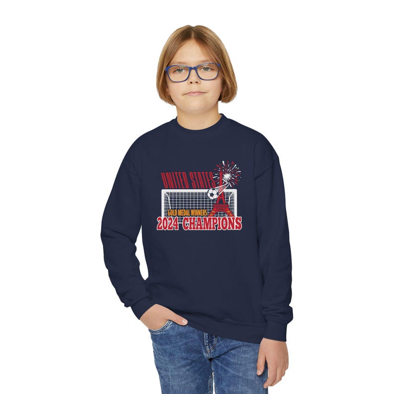 Maglia medaglia d'oro USWNT 2024 / USA Soccer / Giochi 2024 / Maglia Sophia Smith / Maglia USWNT per bambini / Calcio femminile / Mallory Swanson immagine 10