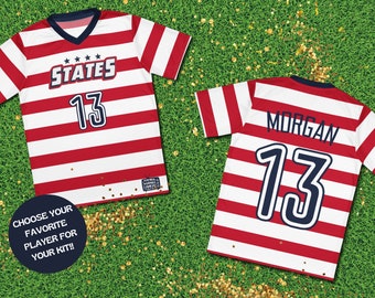 USWNT-jersey: voetbalshirt dames all-over print