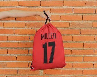 Custom Sports Bag / Custom Sports Team Bag / Drawstring Backpack / Custom Kids Soccer Gift / Custom Kids Basketball Gift / Volleyball Gift