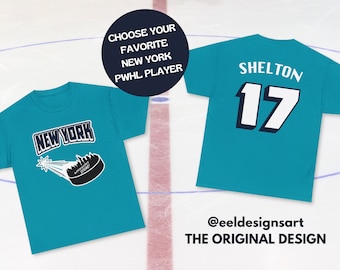 New York PWHL T-Shirt: Shelton #17, Women's Hockey Tee