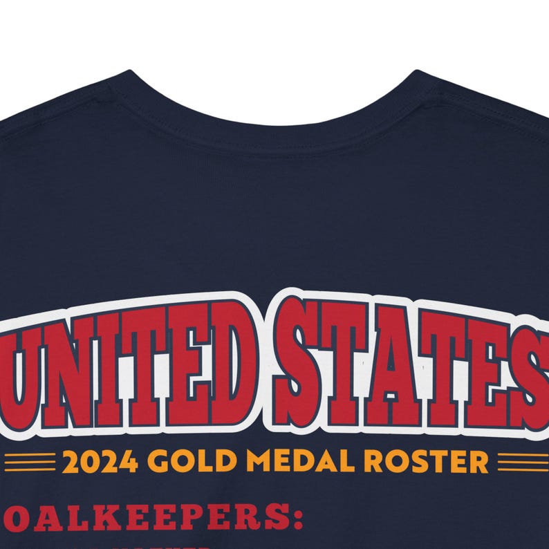 Maglia medaglia d'oro USWNT 2024 / USA Soccer / Giochi 2024 / Maglia Sophia Smith / Maglia USWNT per bambini / Calcio femminile / Mallory Swanson immagine 9