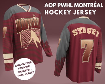 Montreal PWHL Jersey / Laura Stacey / PWHL Shirt / Marie-Philip Poulin / Women's Hockey / Women's Sports / Montreal Hockey / PWHL Ice Hockey