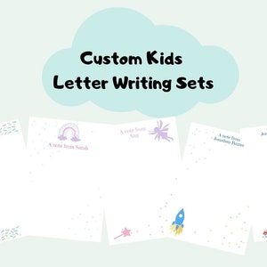 Personalised Stationery Set For Kids | Letter Writing Set | Note Paper | Kids Gift | A5 Stationery