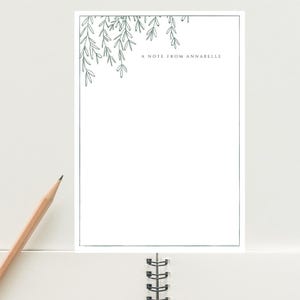Greenery | Personalised Minimal Stationery | Custom Gifts | Letter Writing Stationery Set