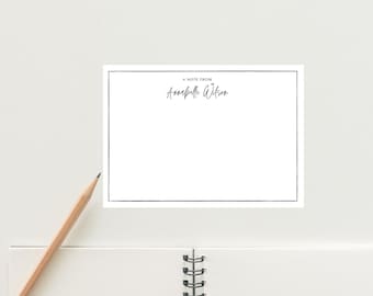Elegant | Personalised Minimal Stationery | Flat Note Cards | Envelopes | Floral Stationery Set | Birthday Gifts | Write Letters