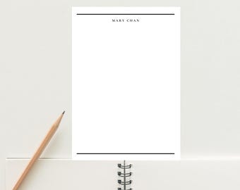 Classic Lines | Personalised Minimal Classic Stationery | Handmade Custom Gifts | Letter Writing Stationery Set