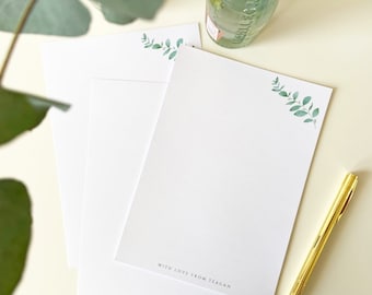 Personalised Minimal Stationery With Envelopes | Letter Writing Paper | Note Paper | Gift Set | A5 paper