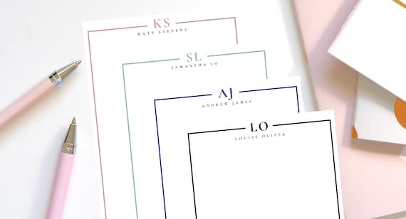 Personalised stationery on sale