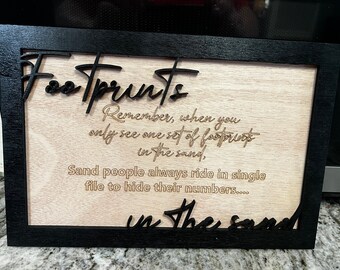 Footprints in the sand......A sand people thing Laser cut file SVG, LBRN2, DXF