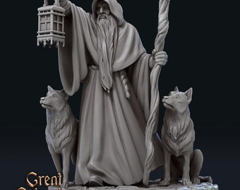 The Hermit Tarot - Tabletop Gaming Minis - D&D Tabletop Fantasy Fairytale Masquerade - Great Grimoire
